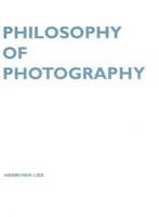 Philosophy of Photography (Lieven Gevaert) 905867598X Book Cover