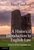 A Historical Introduction to English Law 1107462738 Book Cover