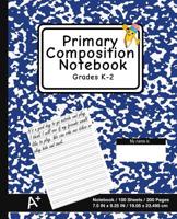 Primary Composition Notebook: School Marble Blue - K-2nd Grade Composition Journal Pad, for Alphabet Writing Practice, [back to School Essential] 1092739653 Book Cover