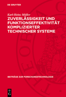 Zuverlässigkeit Und Funktionseffektivität Komplizierter Technischer Systeme 3112736400 Book Cover