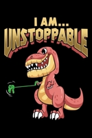 I Am... Unstoppable: Cute TRex Blank Composition Notebook for Journaling & Writing (120 Lined Pages, 6" x 9") 1699347514 Book Cover