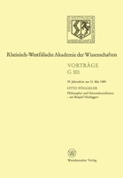 Philosophie und Nationalsozialismus - am Beispiel Heideggers: 39. Jahresfeier am 31. Mai 1989 353107301X Book Cover