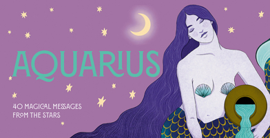 Aquarius Pocket Zodiac Cards: 40 Magical Messages from the Stars 1590035585 Book Cover