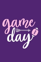 Game Day: Blank Lined Notebook: Football Lovers Gift Journal For Women Girls 6x9 110 Blank Pages Plain White Paper Soft Cover Book 1700704230 Book Cover