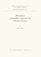 Klimadaten Ausgew?hlter Stationen des Vorderen Orients 3882262788 Book Cover