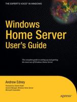 Windows Home Server Users Guide 1590598989 Book Cover