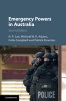 Emergency Powers in Australia 1107166535 Book Cover