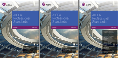 AICPA Professional Standards, 2020, Volumes 1 - 3 1950688534 Book Cover