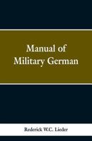 Manual of Military German 9353298555 Book Cover
