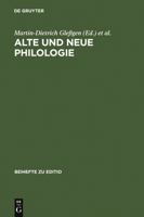 Alte Und Neue Philologie 3484295082 Book Cover