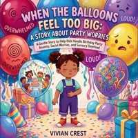 When the Balloons Feel Too Big: A Story About Party Worries: A Gentle Story to Help Kids Handle Birthday Party Anxiety, Social Worries, and Sensory Overload B0HB4HQW7T Book Cover