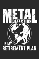 Metal Detection is my Retirement Plan: Metal Detecting Retirement Metal Detector Notebook 6x9 Inches 120 dotted pages for notes, drawings, formulas Organizer writing book planner diary 1712470450 Book Cover