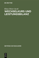 Wechselkurs Und Leistungsbilanz 3111052044 Book Cover