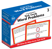 Task Cards: Word Problems, Grade 3 148381713X Book Cover