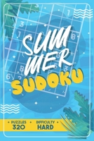 Summer Sudoku — 320 Puzzles - Difficulty Hard: Sudoku Puzzle Book for Adults (Summer Edition) (Summer Sudoku B08B386V3N Book Cover