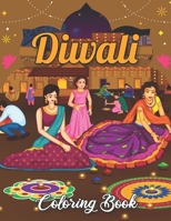 Diwali Coloring Book: Happy Diwali Festival of Lights A Coloring Book for Kids B09KNGCKHJ Book Cover