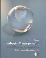 Strategic Management Competitiveness and Globalization: Cases 0538753110 Book Cover