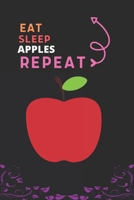 Eat Sleep Apple Repeat: Best Gift for Apple Lovers, 6 x 9 in, 100 pages book for Girl,boys, kids, school, students 1650519125 Book Cover