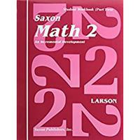 Saxon Math 2 Part Two 1565774515 Book Cover