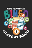 What Happens At Bingo Stays At Bingo: Graph Paper Composition Notebook to Take Notes at Work. Grid, Squared, Quad Ruled. Bullet Point Diary, To-Do-List or Journal For Men and Women. 1702477940 Book Cover