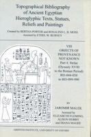 Topographical Bibliography of Ancient Egyptian Hieroglyphic Texts, Statues, Reliefs and Paintings. Volume VIII: Objects of Provenance Not Known. Part IV: Stelae (Dynasty XVIII to the Roman Period) 0900416904 Book Cover
