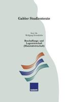 Beschaffungs- Und Lagerwirtschaft (Materialwirtschaft) 3409921133 Book Cover