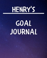 Henry's Goal Journal: 2020 New Year Planner Goal Journal Gift for Henry / Notebook / Diary / Unique Greeting Card Alternative 1676824987 Book Cover