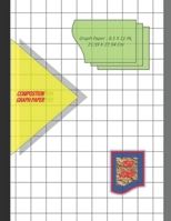 Graph Paper Notebook 8.5 x 11 IN, 21.59 x 27.94 cm: 3/4 inch thin = 0.75" squares perfect binding, non-perforated, Double-sided Composition Graph ... Paper, Grid Paper, or Squared Paper Notebook 1675616620 Book Cover