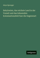 Babylonien, das reichste Land in der Vorzeit und das lohnendste Kolonisationsfeld fuer die Gegenwart (German Edition) 3563921091 Book Cover