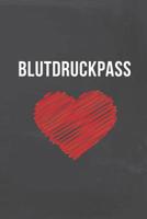 Blutdruckpass: Gro�es Blutdruck Tagebuch f�r mehr als 2000 Messungen, DIN A5, 120 Seiten 1080009833 Book Cover
