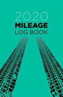 Mileage log book: Notebook and tracker: Keep a record of your vehicle miles for bookkeeping, business, expenses: Mint green tire pattern design 1096383152 Book Cover