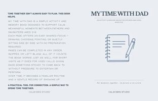 My Time With Dad: A Calm Activity & Memory Book for Fathers And Sons – Ages 3–6 (Little Moments With Dad Series) 1764564103 Book Cover
