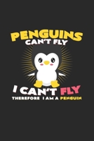 Penguins can't fly: 6x9 Penguins - dotgrid - dot grid paper - notebook - notes 1692583700 Book Cover