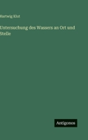 Untersuchung Des Wassers an Ort Und Stelle 3864447704 Book Cover