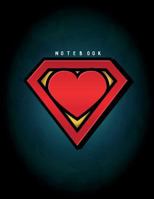 Notebook: My supperhero on black cover and Dot Graph Line Sketch pages, Extra large (8.5 x 11) inches, 110 pages, White paper, Sketch, Draw and Paint 1724422766 Book Cover