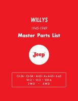 1945 - 1949 Willys Jeep Master Parts List Book By Detroit Iron 1791412378 Book Cover