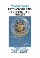 Psychologie Und Soziologie Der Freizeit 3810006572 Book Cover