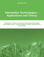 Itat 2016: Information Technologies - Applications and Theory: Conference on Theory and Practice of Information Technologies 1537016741 Book Cover