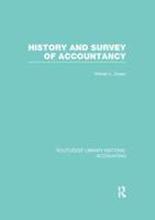 History and Survey of Accountancy (Rle Accounting) 1138976075 Book Cover