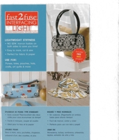 Fast2fuse(r) Light 15" X 18" Sheet: Double-Sided Fusible Stiff Interfacing 1607055937 Book Cover