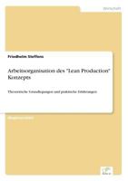 Arbeitsorganisation Des "Lean Production" Konzepts 3838622278 Book Cover