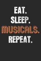 Notebook Journal: Musicals 6x9 Dot Grid 120 Pages 1671114264 Book Cover