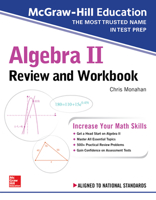 McGraw-Hill Education Algebra II Review and Workbook 1260128881 Book Cover