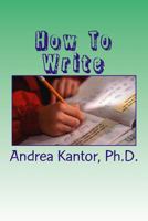 How To Write 154416565X Book Cover