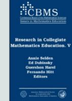 Research In Collegiate Mathematics Education 0821833022 Book Cover