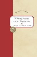 Writing Essays About Literature: A Guide and Style Sheet 0155037080 Book Cover