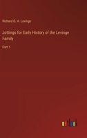 Jottings for Early History of the Levinge Family: Part 1 3368191772 Book Cover