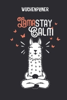 Wochenplaner mit Lama im Lotussitz Namaste: Terminplaner I DIN A5 I 120 Seiten I universaler Wochenkalender I Organizer I Kalender 165496736X Book Cover