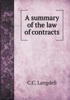 Summary of the Law of Contracts 1016032323 Book Cover