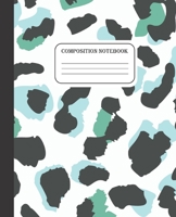 Composition Notebook: Wide Ruled Notebook | Blue Leopard Spots Animal Print | 100 Pages | 7.5 x 9.25" Inches | Teenager Kids 1687471932 Book Cover